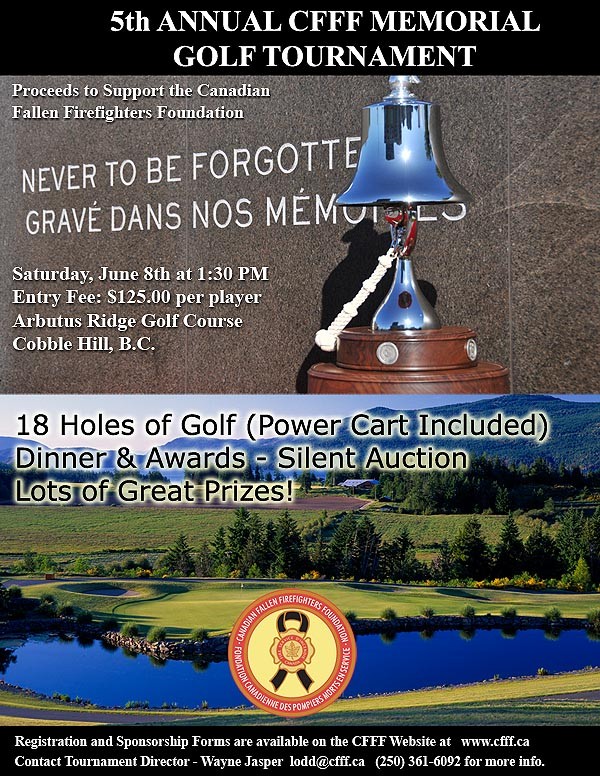 5th Annual Canadian Fallen Firefighters Memorial Golf Tournament